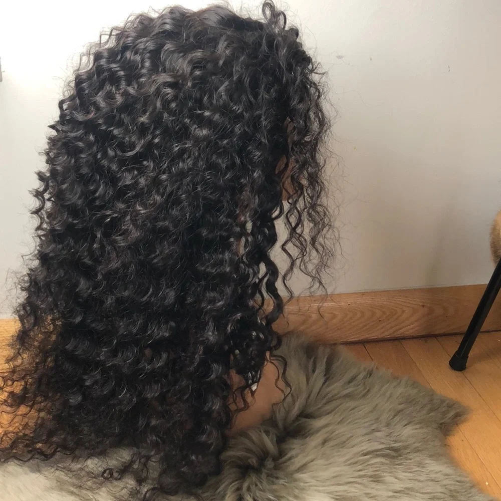 💫26” DEEP CURLY 100% HUMAN LACE FRONT WIG💫 *NEW*